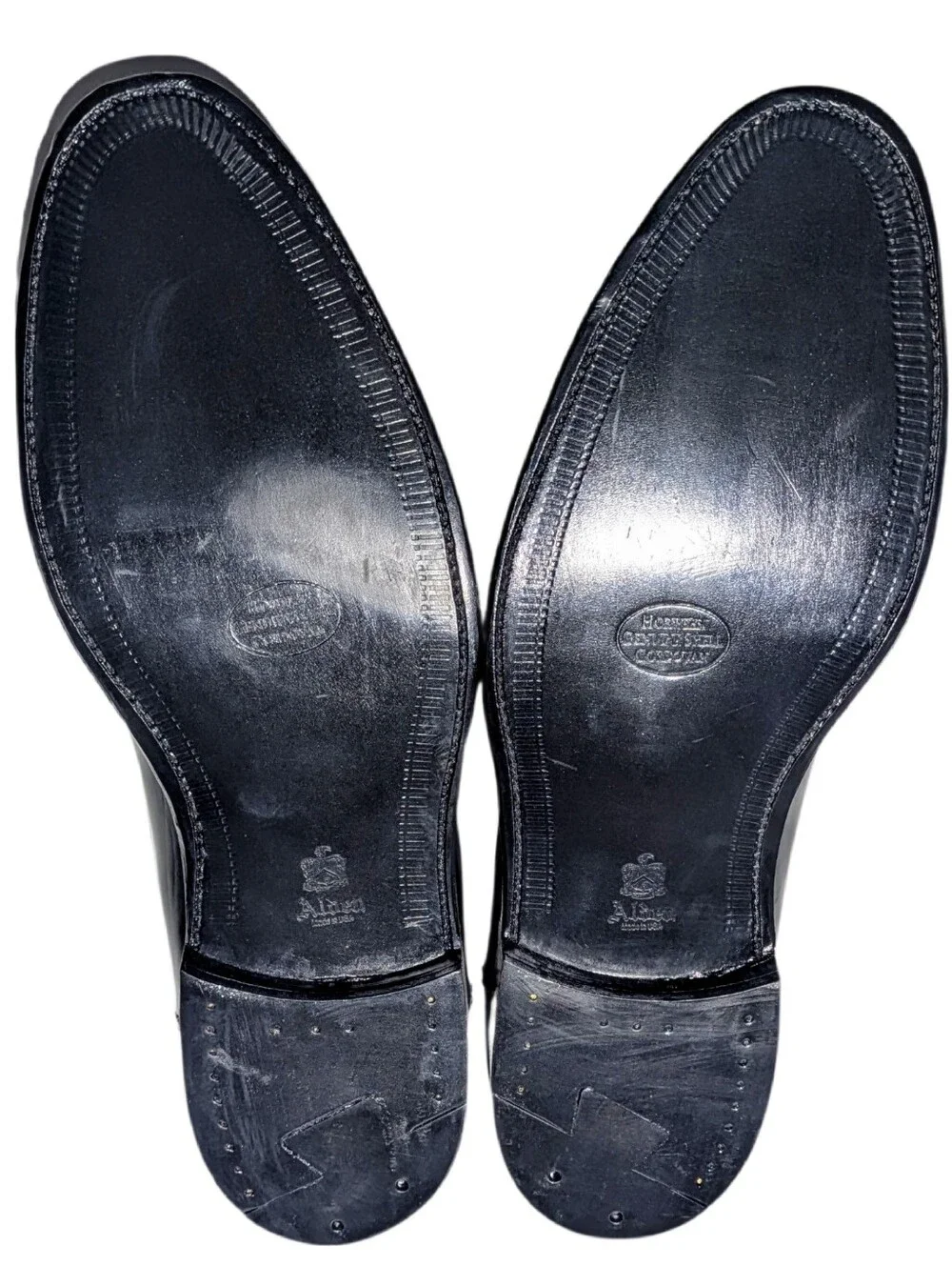 Alden Men's 6845 - Full Strap Slip On - Black Horween Shell Cordovan Size 11 c